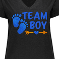 thumbnail image 4 of Inktastic Team Boy Women's Plus Size V-Neck T-Shirt, 4 of 5