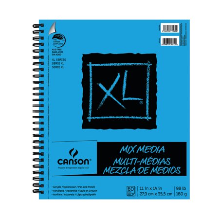 Canson XL Mix Media Artist Pad, 11'' x 14'', 60 Sheets, 1 Each