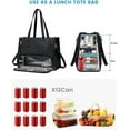 thumbnail image 6 of 2 in 1 Tote Bag Lunch Bag Combo, 2026 New Tote Bag Insulated Lunch & Travel Tote,  15.6 Inch Tote Bag with Lunch Compartment ,Large Convertible Laptop Work Handbag for Women, 6 of 9