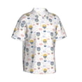 thumbnail image 2 of Daiia Hot Air Balloon Hawaiian Shirt for Men Gentle Cotton Regular Short Sleeve Casual-3X-Large, 2 of 9