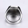 thumbnail image 6 of Men's Engagement Band Black Agate Stainless Steel Wedding Ring Jewelry Size 7-12, 6 of 7