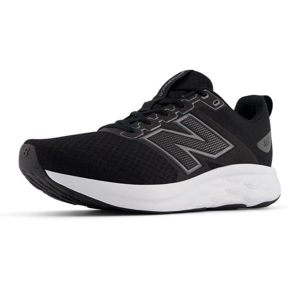 New Balance Men's 460 V4 Running Shoe, Black/Castlerock, 8.5 Wide