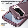 thumbnail image 6 of TECH CIRCLE Case for Google Pixel 9 Pro XL 6.8" (2024 Release), Fashion Durable Protective Shockproof Phone Case with Kickstand, Lightweight Cute Slim Snug Fit Pocket-friendly Cover, Purple, 6 of 8