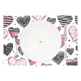 thumbnail image 2 of Ryvnso Placemats Set of 4 Hearts Dining Mats Heat-Resistant Non-Slip Washable Table Mat, 2 of 8