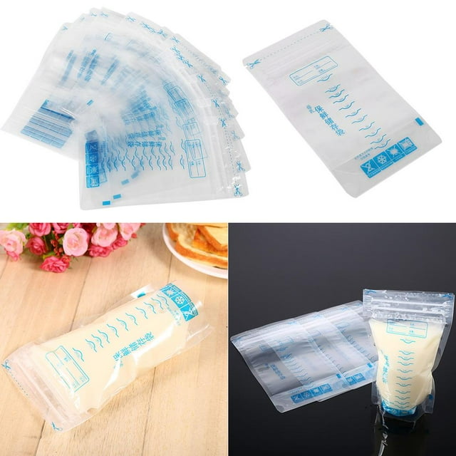 Bolsas Para Congelador De Leche Materna, Bolsa Saludable De Almacenamiento De Leche Materna De 250 Ml, Doble A Prueba De Fugas Para Un Almacenamiento Seguro Para Congelar La Leche