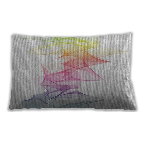 Ahgly Company Indoor Rectangular Patterned Lumbar Throw Pillow, 13 inch by 19 inch