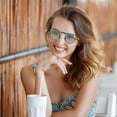 thumbnail image 4 of unbranded Gafas De Sol Para Color Con Redondo Y Estilo Retro Unisex, 4 of 7