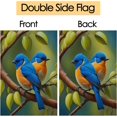 thumbnail image 3 of Oil Paintings Blue Birds in the Apple Tree Spring Scene Large Garden Flag 28 x 40 Inch, Double Sided Outdoor Decorative Welcome Yard Flags for Home House Lawn Patio, 3 of 5