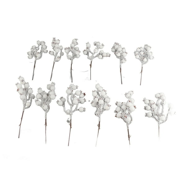 Pine 12 packs purchased White foam pomegranate fruit Christmas fruit DIY Christmas tree accessories accessories