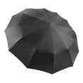 thumbnail image 4 of Paraguas plegable, impermeable, versátil, moderno, con protección solar, automático. negro, 4 of 9