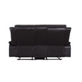 thumbnail image 5 of Katie Leather Recliner Loveseat & Chair Set, Manual Recliner Sofa Couch - Living Room Furniture Set, Leather Reclining Recliner Couch for Office Home, Living Room Sofa Recliners, Air Leather, Espresso, 5 of 11