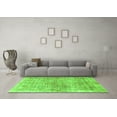 thumbnail image 3 of Ahgly Company Indoor Rectangle Abstract Green Modern Area Rugs, 2' x 5', 3 of 4