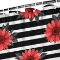 thumbnail image 3 of Pioneer Flower Floral Print Pattern Shower Curtain 84”x72", Bathroom Decorative Shower Curtain Set with 12 Hooks, Waterproof Washable, 3 of 6