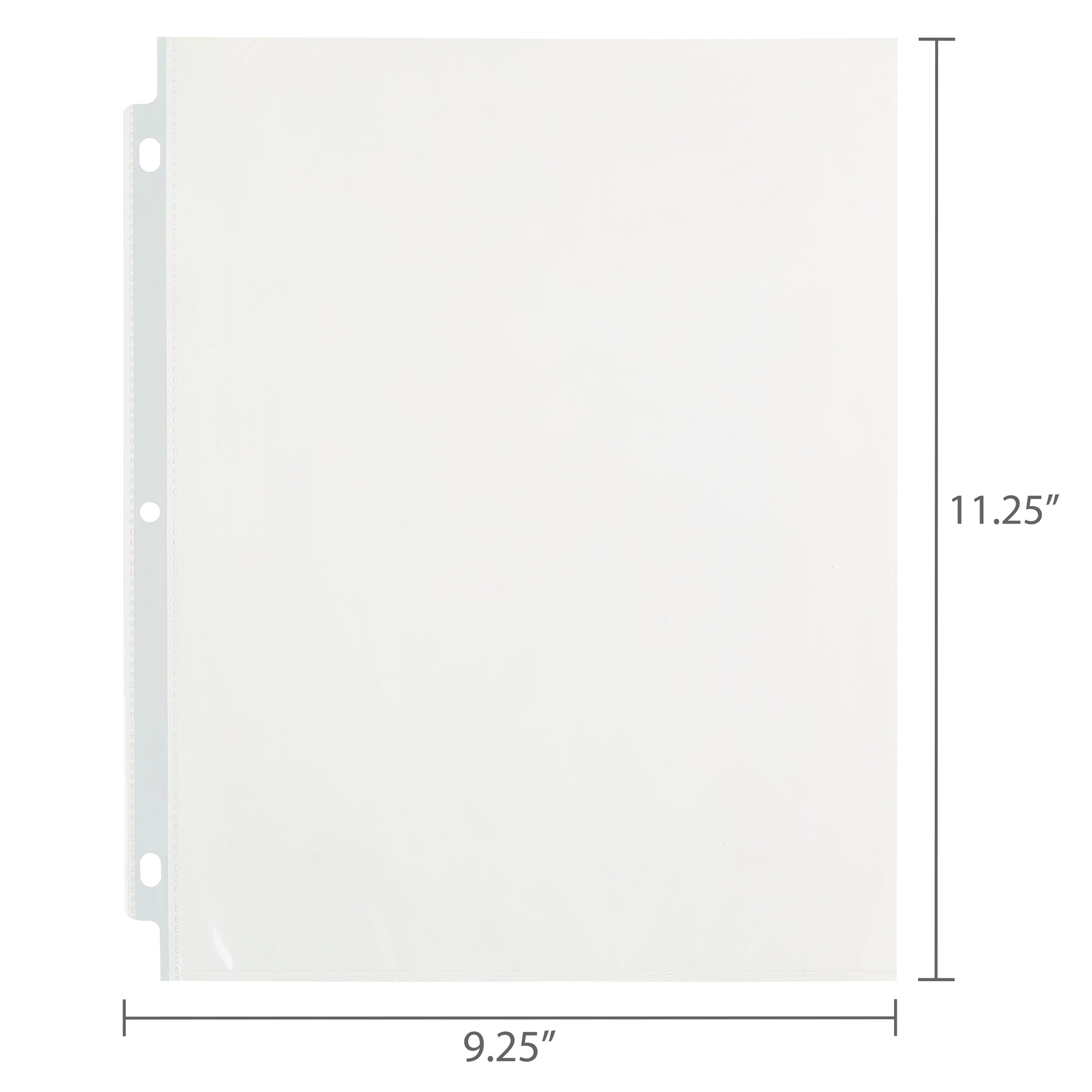 Pen+Gear Standard Sheet Protectors, Letter Size, 8.5" x 11", 100 Count