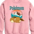 thumbnail image 2 of Pokémon - Eevee Retro Ski - Youth Crew Fleece Sweatshirt, 2 of 4
