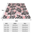 thumbnail image 3 of Pofeuu Black Snake Print Ultra-Soft Micro Fleece Blanket,for Bed Or Sofa,All Season Throw Blankets Flannel Blanket-50"x40", 3 of 7