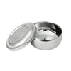 Anna ZY Fashion Stainless Steel Double Layer Shaving Mug Lid Bowl Cup For Shave Brush