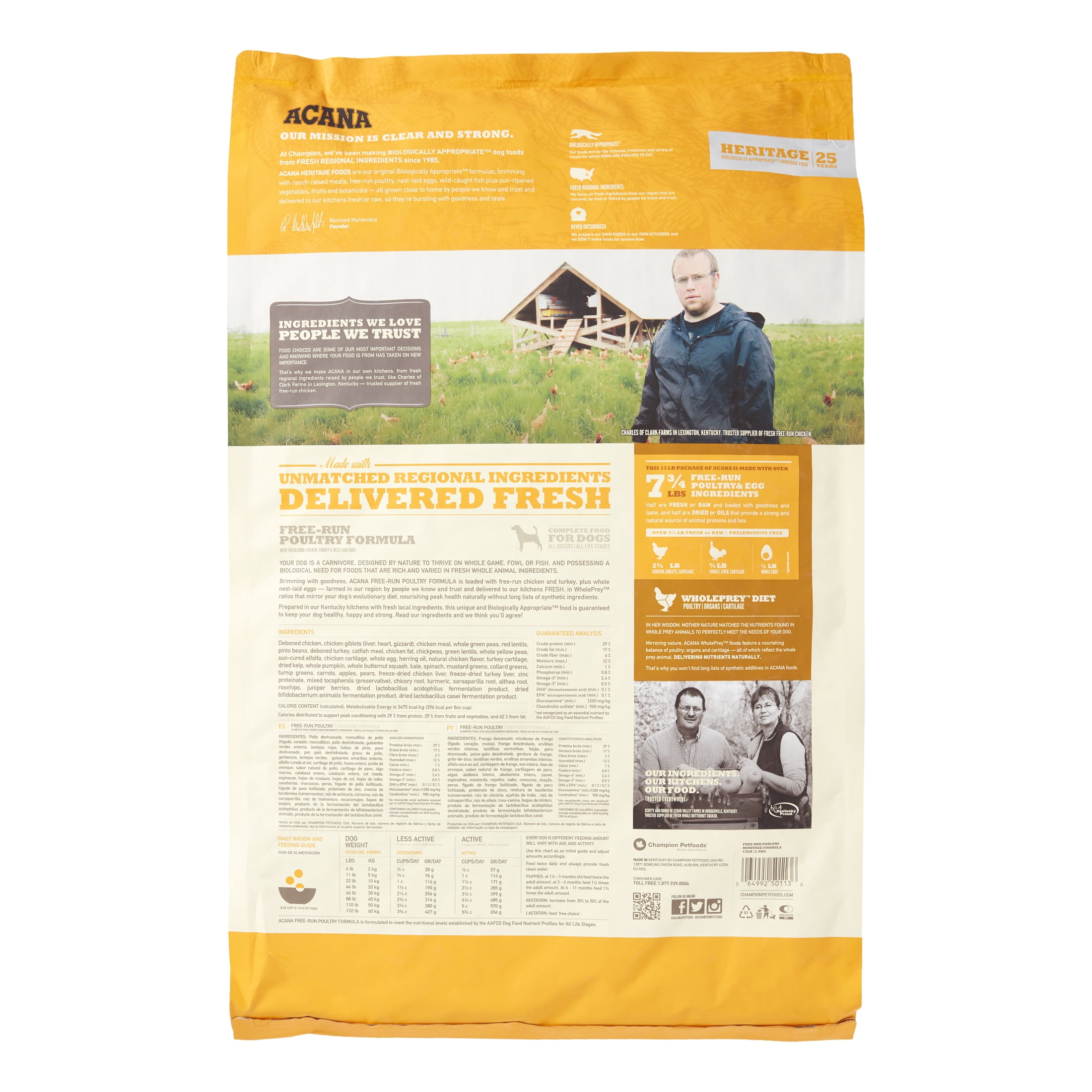 Acana Heritage Grain-Free Free-Run Poultry Chicken, Turkey ...