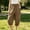Coffee, variant on Women's High Waist Sport Pants, Trendy Summer Casual Long Trousers with Pockets Orange L