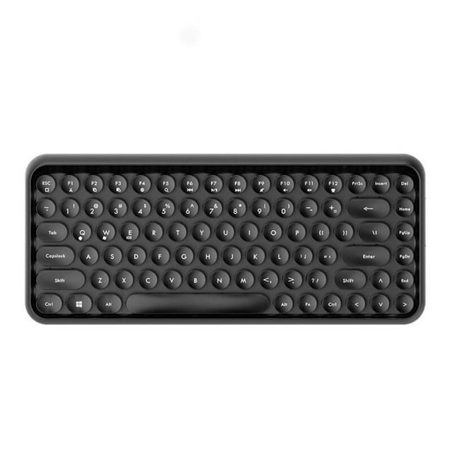 pitrice 308i Clavier Sans Fil Bluetooth 84 Touches Bouton Rond Clavier de Jeu Compatible pour Windows/Mac/Android/Ios