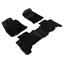 3D MAXpider 2013-2022 Fits Toyota 4Runner Kagu Carbon Fiber Embossed Pattern 1st Row 2nd Row Black Floor Mat L1TY26901509