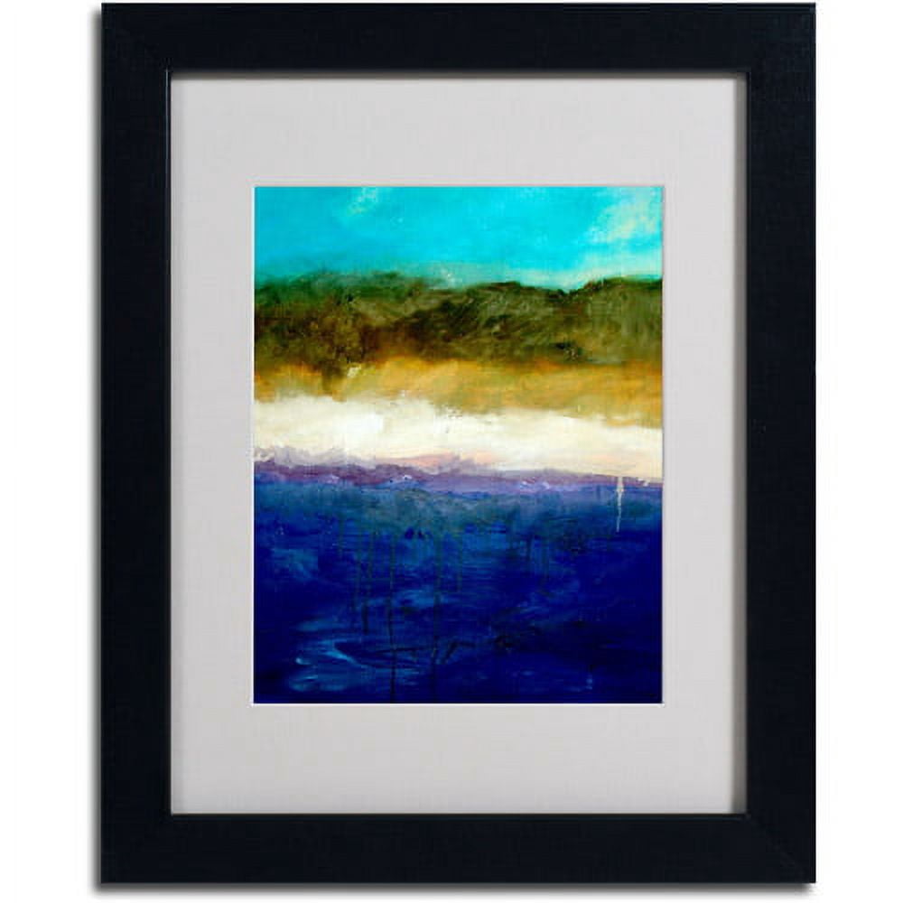 Trademark Fine Art 'Abstract Dunes Study' Framed Matted Art by Michelle Calkins