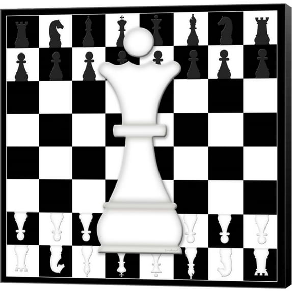 Great Art Now White Queen by Jennifer Pugh, Canvas Wall Art, 24W x 24H