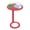 Red, variant on Shangmakel C-Shaped End Table with O-Shaped Base, Round Side Table for Living Room Bedroom, 18.9*27.2in
