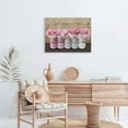 thumbnail image 4 of Inspirational Canvas Wall Art Encouraging Bible Verses On Cute Marson Jars With Hummingbird God Says You Are For Home Office Apartment Room Decor Flowers Wall Decoration 12x16 Inch (Pink), 4 of 6