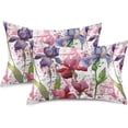 thumbnail image 2 of GZHJMY Watercolor Flowers Satin Pillowcases for Hair and Skin Soft Like Silk Pillowcase, Satin Cooling Pillow Cases with Envelope Closure, Comfortable and Breathable, 20" x 40" Home Decor, 2 of 7