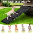 thumbnail image 4 of 250 Lbs 71 In Folding Dog Ramp for Cars 17 In Wide Anti-Slip Pet Ramp for SUVs Trucks and Beds Portable Aluminum Ramp for Large Dogs, 4 of 7