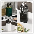 thumbnail image 1 of Cagogo under $5 2Pcs Knife Holder, Kitchen Knife Storage Holder, Household Knife Organizer with Scissors Slot, Space Saving Utensil Shelf, ABS Plastic Knife Block, Countertop Organizer, 1 of 9