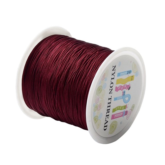 Nylon Thread Dark Red 0.5mm about 147.64yards/roll(135m/roll)