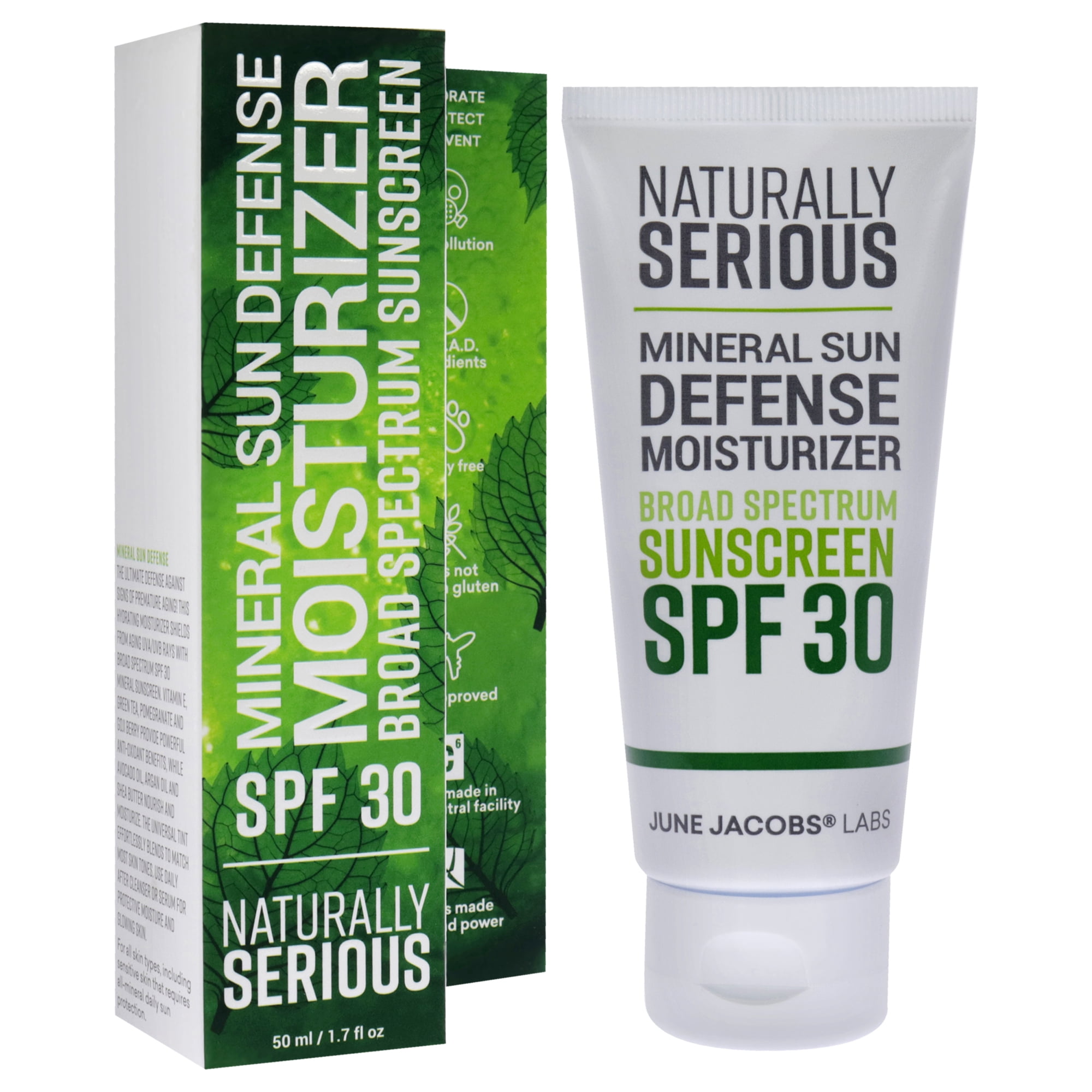 Naturally Serious Mineral Sun Defense Moisturize Sunscreen SPF 30 , 1.7 oz Sunscreen