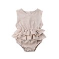 thumbnail image 1 of CNKOO Baby Girl Sleeveless Romper Ruffle Tutu Dress Jumpsuit Outfit, 1 of 9