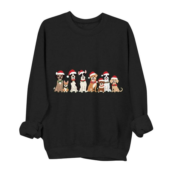 Christmas Tops for Women Tank Tops Loose Fit Cute Long Sleeve Shirts Fall Women Blouses Casual Dressy