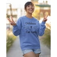 thumbnail image 6 of Childless Cat Lady Fleece Sweatshirt Sweater Top for Women, 6 of 7