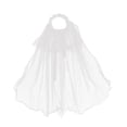 thumbnail image 1 of 1Pcs Bandeau Couronne Circulaire en Gaze Blanche avec Voile, 1 of 8