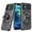 Black, variant on For Apple iPhone 14 (6.1") Hybrid Dual Layer with Rotate Magnetic Ring Stand Holder Kickstand, Rugged Shockproof Cover ,Xpm Phone Case [ Black ]