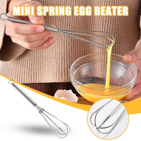 Mini Wire Kitchen Whisks Small Egg Whisk Gravy Sauce Mini Whisk Silver