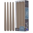 thumbnail image 2 of PYAN-12 Pack Tall Taper Candles - 10 Inch Taupe Gray Dripless, Unscented Dinner Candle - Paraffin Wax with Cotton Wicks - 8 Hour Burn Time, 2 of 3