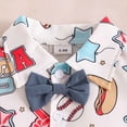 thumbnail image 5 of Baby Onesies Boy Baby Boy Clothes Suits Infant Gentleman Wedding Outfits, Short Sleeve Shirt + Bowtie + Suspender Shorts Set, 5 of 9