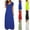 Blue-08, variant on STETMN Women's Oversized Maxi Dress Short Sleeve A Line Long Dresses Casual Beach Sundress