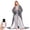 Gray, variant on CONCETTA Wearable Heated Blanket 70"x50", Electric Throw with Sleeves & Foot Pockets,10 Heat Settings,1‑9H Auto‑Off Timer, Machine Washable for Couch Bed, Gray