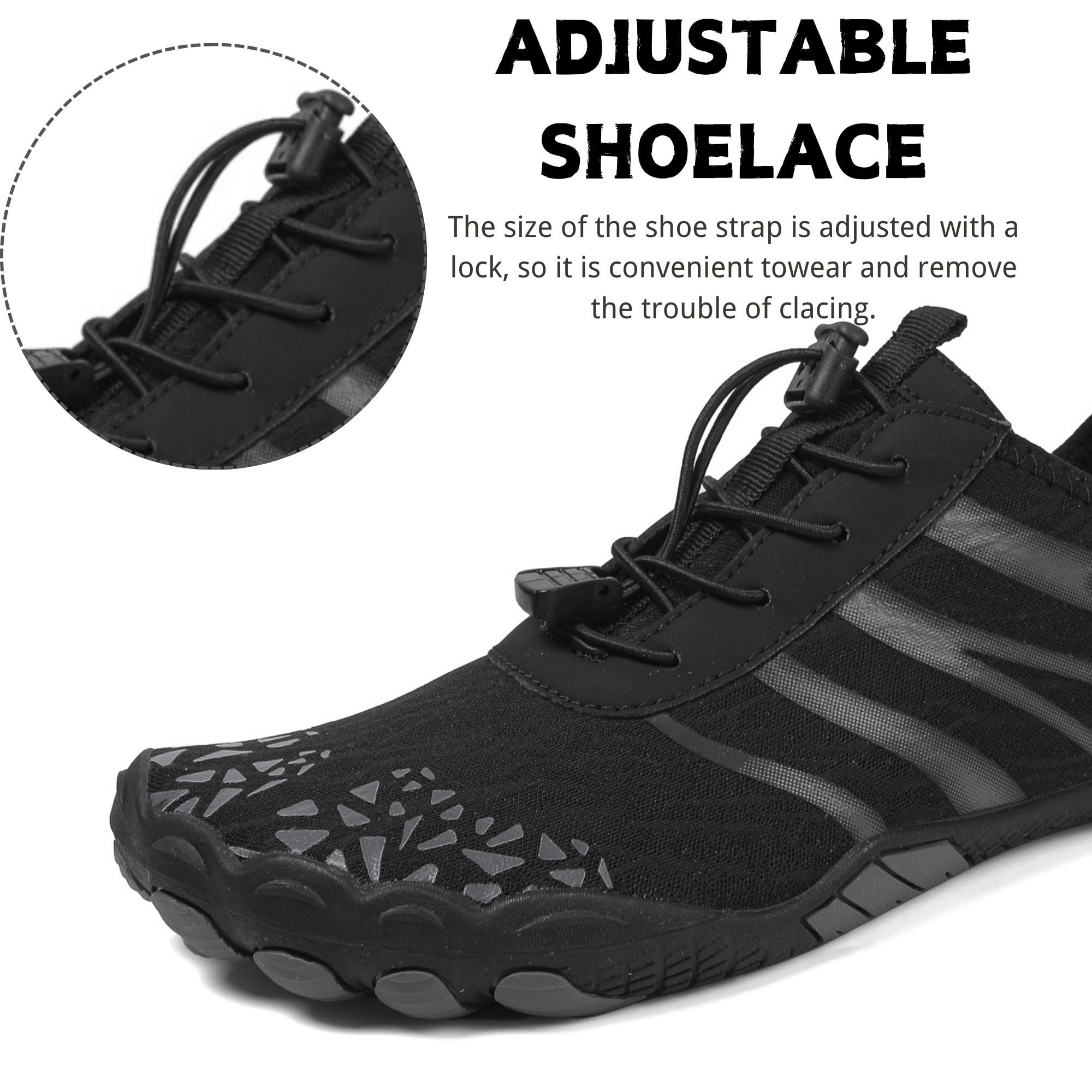 BERANMEY Women's Lightweight Sport Barefoot Shoes Non-slip Breathable Footwear Water Shoes for Womens & Mens Athletic Hike Wide Toe Box Shoes Outdoor Swim Beach