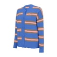 thumbnail image 3 of ZHENHONG Crew Cardigans Womens, Womens Cropped Striped Knit Cardigans Sweaters Trendy Long Sleeve Lightweight Open Front Button OutfitsCardigans for Women, 3 of 8