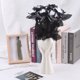 thumbnail image 1 of Flores artificiales imitación rosas negras Ticfox altura 40 cm, 1 of 7
