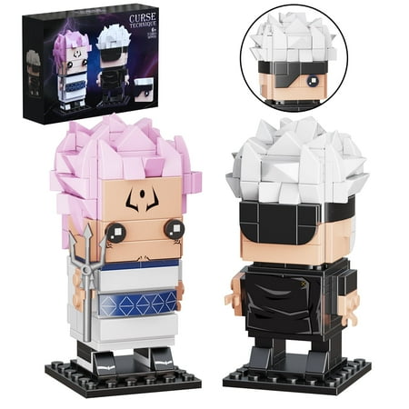NEW Jujutsued Kaisen Gojo Satoru and Ryomen Sukuna BrickHead Building Block Set Tv Fans Anime Fans Gift (307pcs)