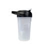 Lenkho Handheld Sports Protein Shaker Bottle with Clear Measuring Scale Window & Built-in Mixer Ball, Leakproof Portable Fitness Mixing Water Cup for Gym Workout