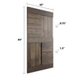 thumbnail image 2 of Coast Sequoia Inc Coast Sequoia 42in x 84in S Series Pine Wood Sliding Barn Door Without Hardware Smoky Gray, 2 of 6